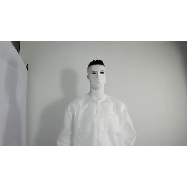 Buy cheap OEM disposable lab coat antistatic lab coats with collar from wholesalers