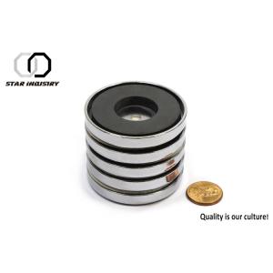 Buy cheap Ferrite ring Magnet Magnetic pot , Neodymium pot Magnets with Countersunk Hole , magnetic plate OEM ODM Available from wholesalers