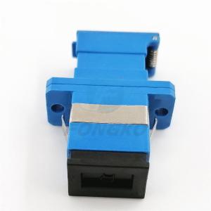 Buy cheap SC/UPC Blue Shell Simplex Adapter With Auto Shutter SM SC Fiber Optic Adapter from wholesalers