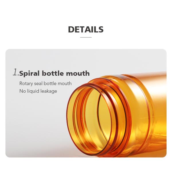 Pharmaceutical Packaging Tablet Medicine Bottle with Tamper-Proof Cap Label BPA Free Empty PetBrown Plastic Pill Bottle Seal