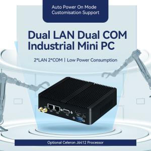Intel Celeron J6412 Industrial Fanless PC With Dual LAN And DDR4 Up To 16GB
