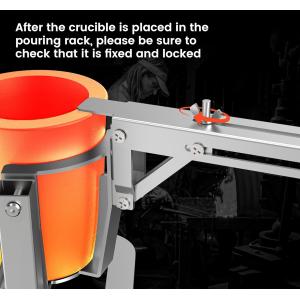 Buy cheap Hand-held Crucible Pouring Tongs/Rack with A Graphite Crucible, Work with Crucibles and Melting Furnace, Metal Casting from wholesalers