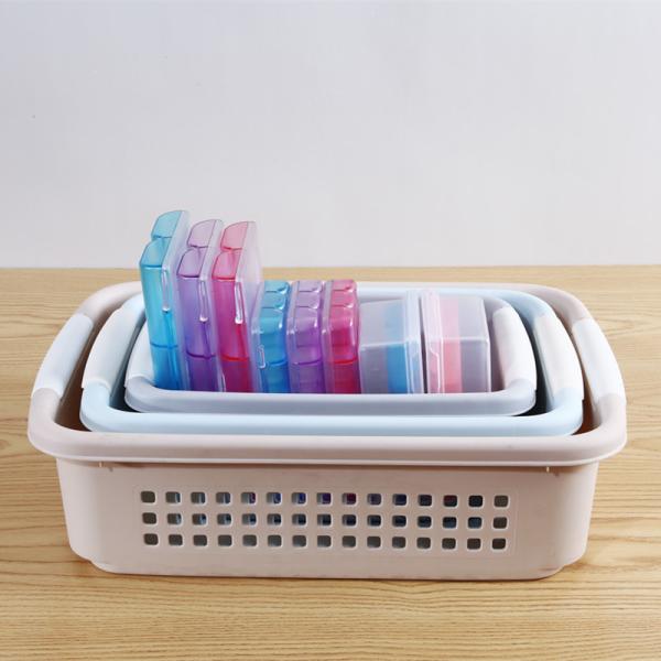 Quality Bathroom Handle Plastic Basket Organizer for Vegetable for sale