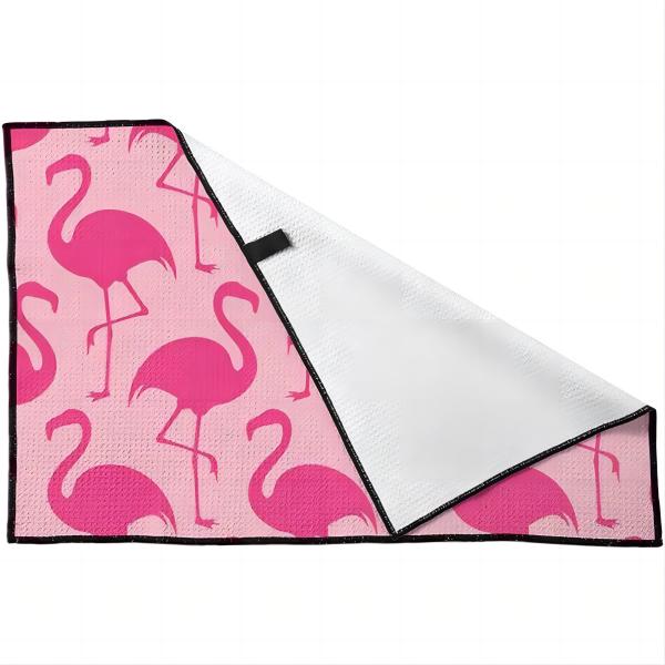 Quality Microfiber Polyester Printed Sublimated Golf Sports Towel Custom Logo for sale