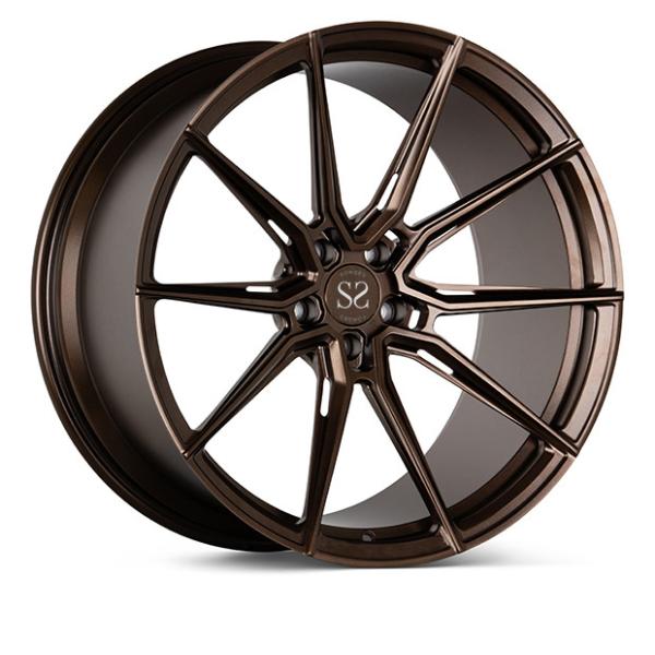 Quality Monoblock 1 Piece Vossen Design Forged Rims 24inch Gloss Black For Luxury Car Wheels for sale