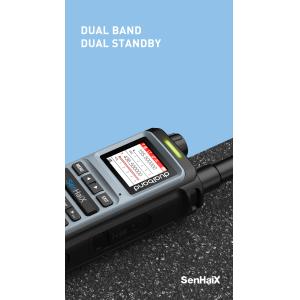 Buy cheap SenHaiX 8600 Dual Analog Walkie Talkie Waterproof U/VHF Transceiver from wholesalers