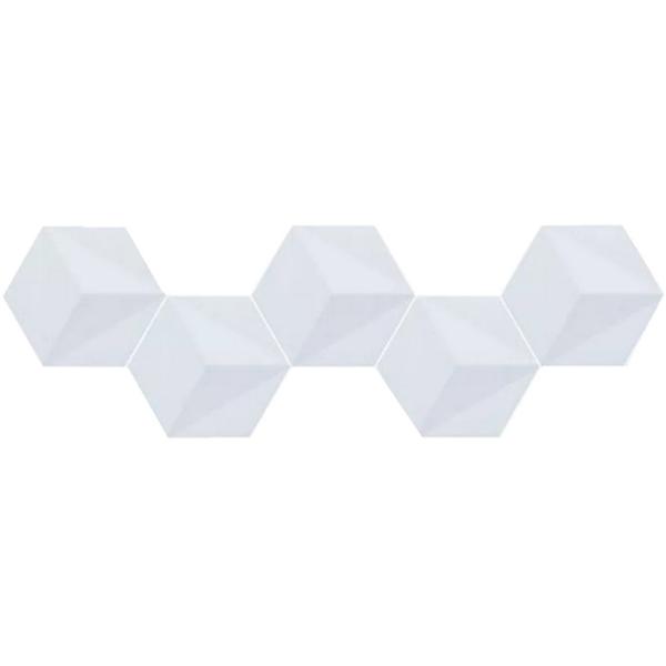 Moulding Surface Black And White Hexagon Tile Environment Friendly Material