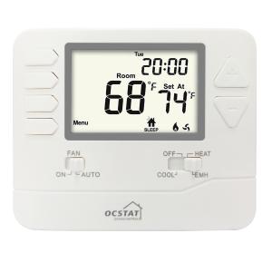 Buy cheap Riseem 2 heat 1 cool Non-programmable Electric or Gas Room Thermostat with Heating and Cooling Swing Adjustment from wholesalers