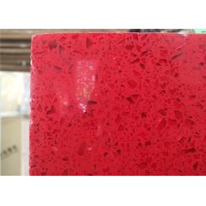 Buy cheap Red Galaxy Quartz Man Made Stone , Artificial Quartz Stone 160 X 320 Cm Size from wholesalers