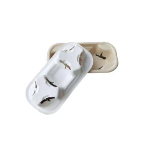 Buy cheap 2 Compartment  Compostable 13.5g Paper Cup Holders from wholesalers