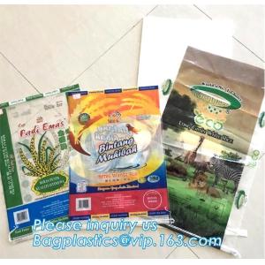 China Custom recyclable kraft paper laminated pp woven food packaging bag with logo printing,25kg 20kg urea fertilizer packagi on sale