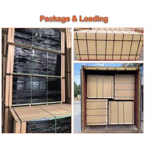 18mm Melamine Pre Laminated Mdf Hdf Board Fibre Boards for Moisture-Proof and E2