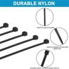 Buy cheap Zip Ties Heavy Duty 8 Inch, Premium Plastic Wire Ties With Tensile Strength, Self-Locking Black Nylon Tie Wrap from wholesalers
