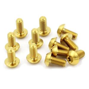 Buy cheap Customized Rainbow Anodized Titanium Alloy Hexagon Flange Head Bolt Screw for Bicycle from wholesalers