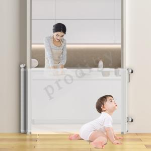 Buy cheap 55 Inch Foldable Retractable Stair Gate Mesh Dog Barriers Retractable Gate For Doorway from wholesalers