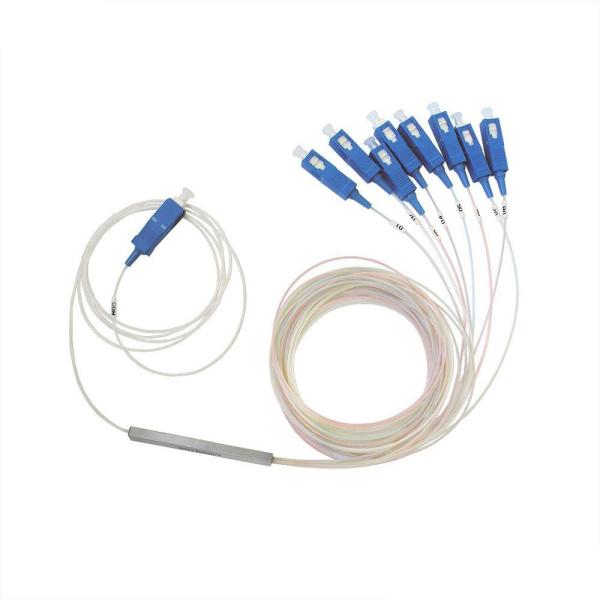Quality 1 X 8 SC PC Fiber Optic Cable Splitter , FBT Optical Cable Coupler FTTH  / CATV for sale