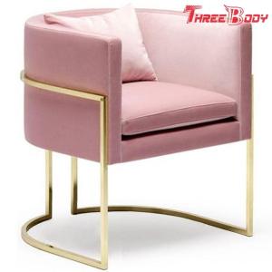 Buy cheap Stainless Steel Frame Office Reception Chairs , Comfy Bedroom Accent Chairs from wholesalers