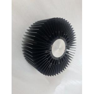 Buy cheap Big size black anodized aluminum extrusion sunflower heatsink skiving drilling machining from wholesalers