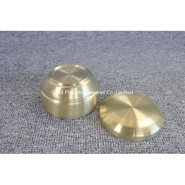 Quality Family dinner sustainable custom soup bowl hight quality metal steel creative kitchen serving salad bowl with  lid for sale