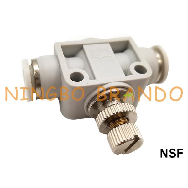 Buy cheap NSF One Way Push In Pipe Quick Connect Tube Pneumatic Air Flow Speed Control Fitting from wholesalers