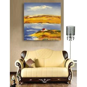 Buy cheap Palette Knife Abstract scenery painting on Canvas for Interior Decor H 50 cm × W 60 cm from wholesalers