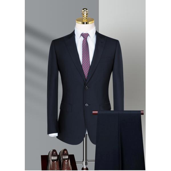 Anti-Shrink Wool And Polyester Men's Coats For Autumn And Winter With Mandarin Collar