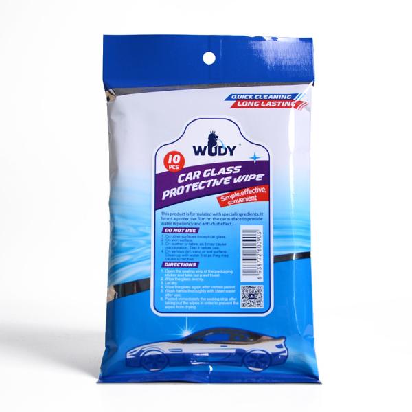Quality Anti-fog Waterproof dustproof car glass protective wipe Easy Use for sale