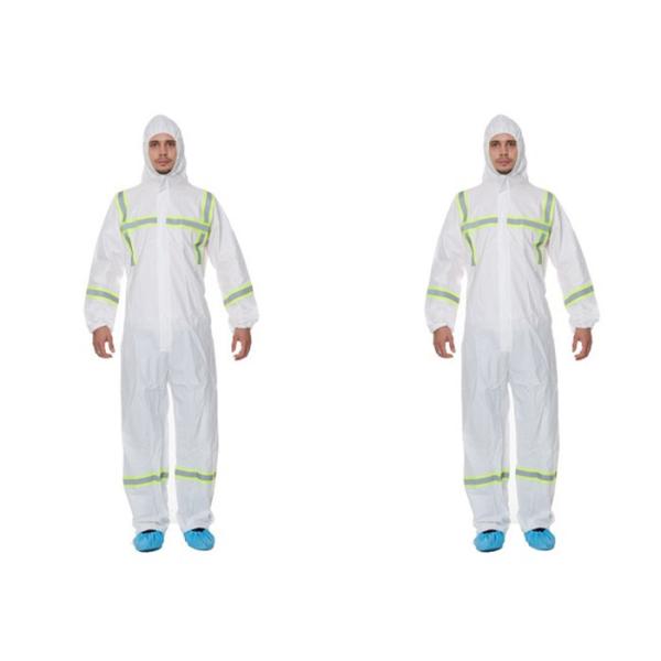 Quality Latex Free Disposable Protective Wear Eco Friendly With Reflective Tape for sale