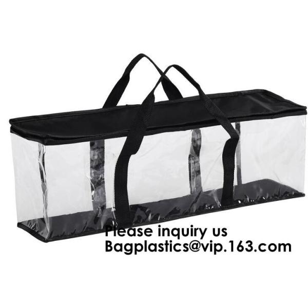 PVC Tote Bag Interior Mesh Reinforced Double-Stitched Handle Storage Bags hold