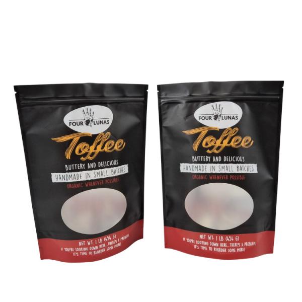 Quality Tear Notch Feature Pet Food Pouch with Transparent Design and Zipper Closure for sale