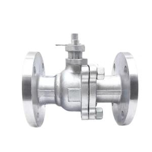 Buy cheap Customized Request Flange Connection CF8m CF8 Stainless Steel 2PC Ball Valve PTFE Seat from wholesalers