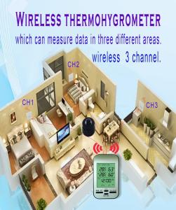 Buy cheap Home Wireless Temperature And Humidity Meter With Clock And Weather Forecast Function product