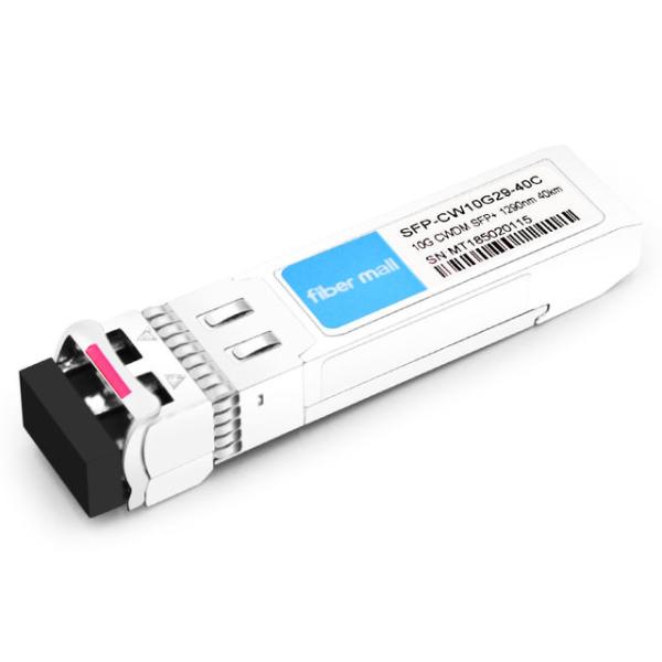 Quality Cisco CWDM-SFP10G-1290 Compatible 10G CWDM SFP+ 1290nm 40km LC SMF DDM Transceiver Module for sale