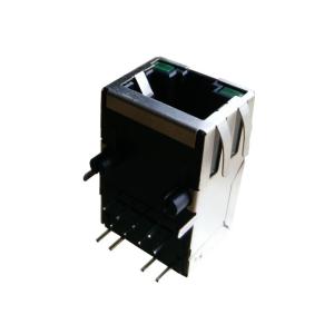 Buy cheap XRJH-01D-4-E14-371-QUA Single Port Rj45 jack With Integrated Magnetics 10/100M from wholesalers