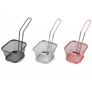 Buy cheap Customized 316 Stainless Steel Wire Mesh Baskets / Square Fry Basket from wholesalers
