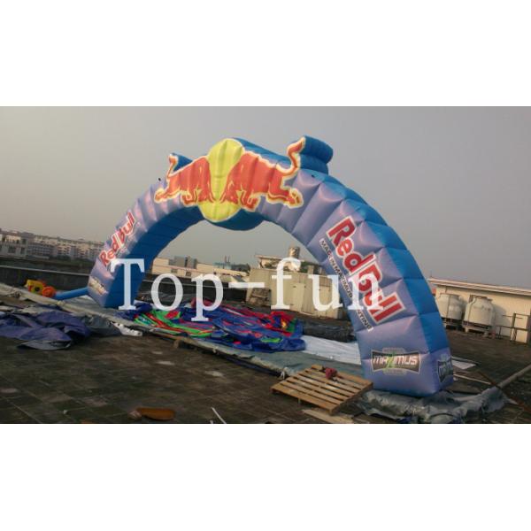 12m Span by 4m High Oxford Fabric Inflatable Arch For Promotion For Advertisemen