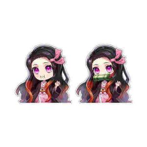 Buy cheap Car Sticker Demon Slayer 3D Lenticular Motion Stickers Waterproof Car Decals window stickers from wholesalers