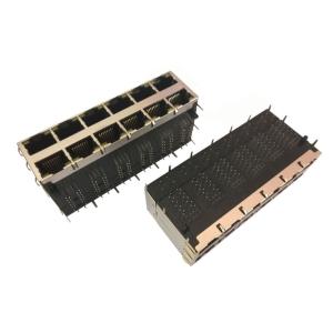 Buy cheap PoE Function 2x6 RJ45 10/100/1000Base-T With Power Feeding Over Signal Pairs from wholesalers