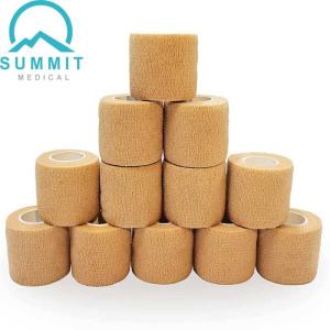 Buy cheap Hypoallergenic 5cmx4.5m NonWoven Elastic Cohesive Bandage Self Adhesive from wholesalers