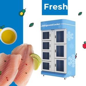 Buy cheap Fresh Refrigerate Cooling Locker Vending Machine To Keep Sea Food Meat Fresh from wholesalers