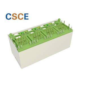 Buy cheap Phosphor Bronze 2 * 4 Port Stacked RJ45 Connectors Wifi Adapter Socket With Led Light from wholesalers