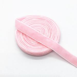 China factory High quality 10mm Colored velvet ribbon for clothing and gift