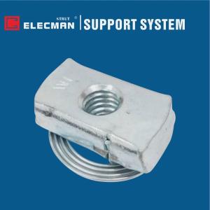 Clamping Strut Channel Nuts With Spring Zinc Plated Galvanised Steel