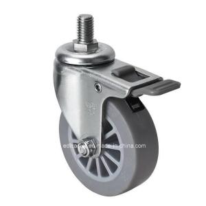 Buy cheap Edl Mini 2.5" 30kg Threaded Brake TPE Caster 26425-53 for Durable and Long-lasting from wholesalers