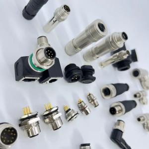 IP40 Waterproof M16 Circular Connector 16mm Panel Opening Size Screw Locked