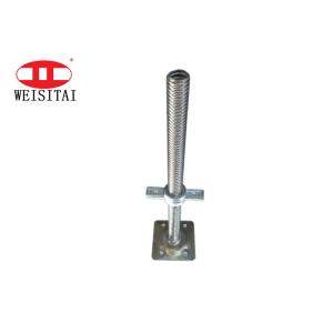 Buy cheap 600MM Electro Galvanized Scaffolding Jack Base from wholesalers