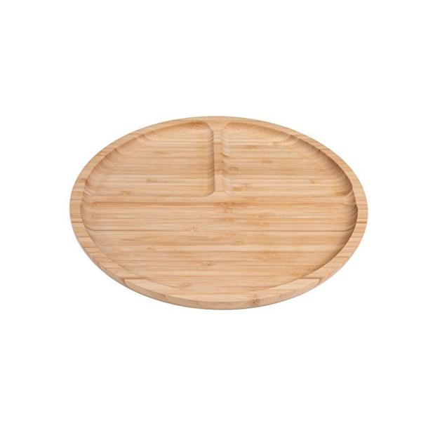 Customized Design Natural Bamboo Serving Tray With Foldable Legs