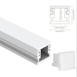 China H7.5mm Recessed Led Channel Profile Square Sandblasting 6063 T5 on sale
