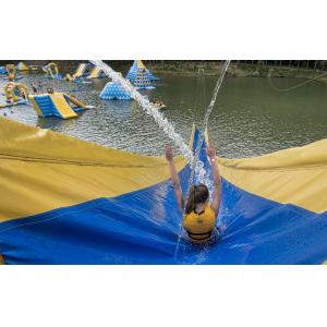 Logo Printing Customized Inflatable Water Sport / Aquapark For Lake PVC