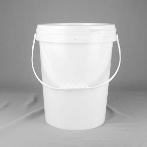 Buy cheap White 4 Gallon Polypropylene Plastic Paint Bucket With Lid from wholesalers